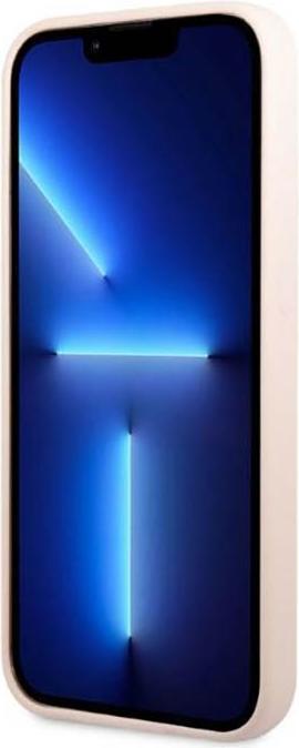 Produktbild Guess GUHMP13LSPLP iPhone 13 Pro / 13 6,1" różowy/pink hard case Silicone Logo Plate MagSafe (Apple iPhone 13 Pro)