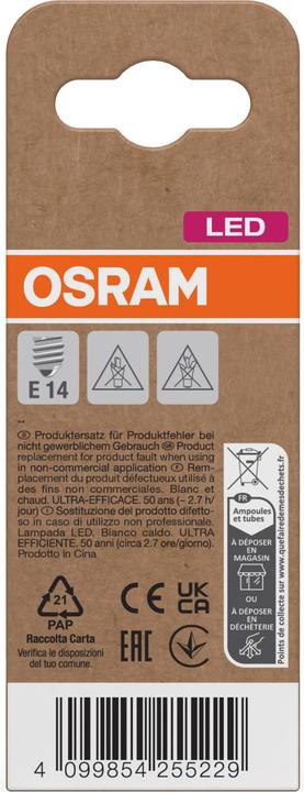 Image du produit Steffen Osram LED Classic P E14 240V 3.8W 806lm WW (E14, 806 lm, 6 x)