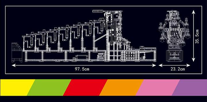 Actual product image Mould King Rainbow Tensegrity (marble run)