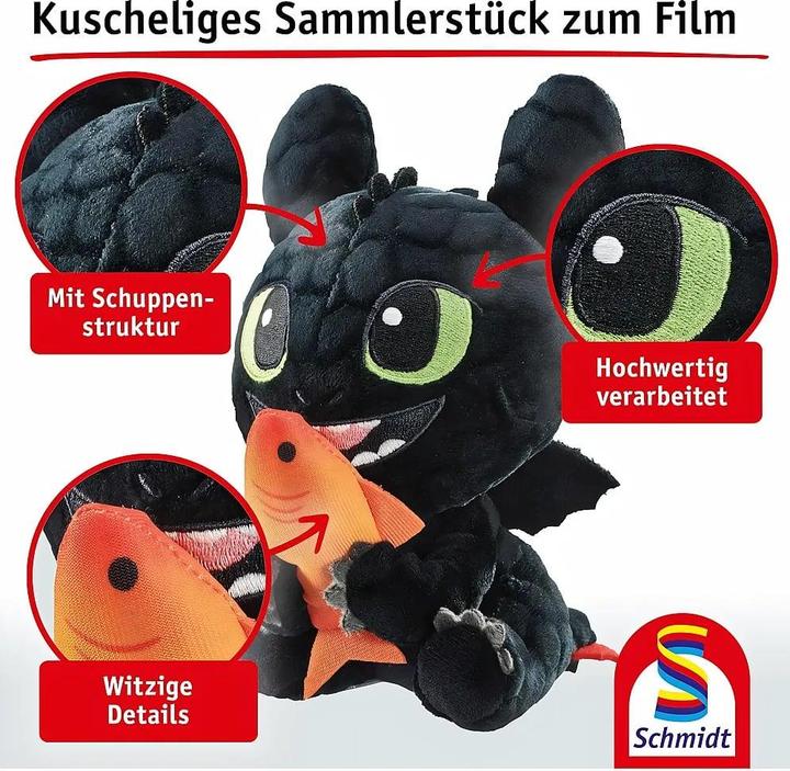 Produktbild Schmidt Spiele SSP Dragons, Ohnezahn, hungrig, 18 cm (18 cm)