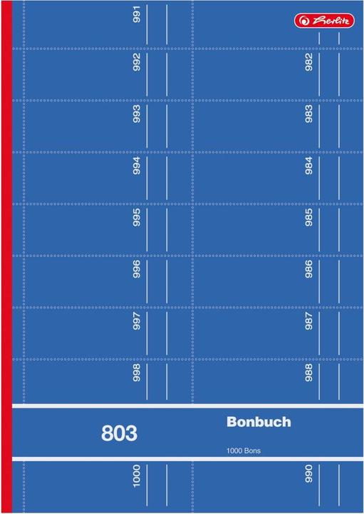 Herlitz Livret de formulaires "Bonheur 2039,60cm (803"), DIN A4, assorti (50 x)