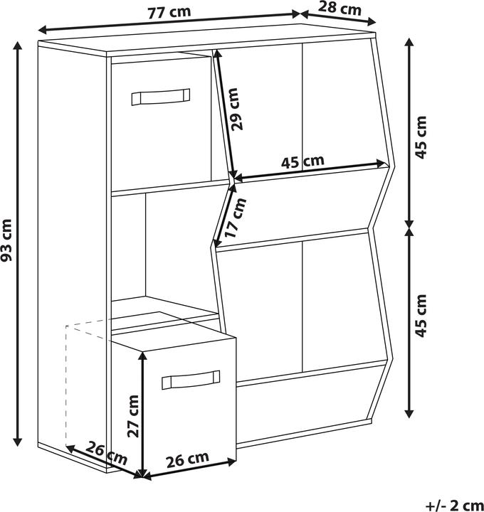 Produktbild Beliani Darlot (77 x 28 x 93 cm)