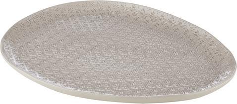 Actual product image Ladelle TIRARI serving plate travertine oval 36 cm