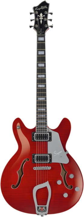 Immagine prodotto Hagstrom Chitarra elettrica, Super Viking, Wild Cherry Transparent Flame