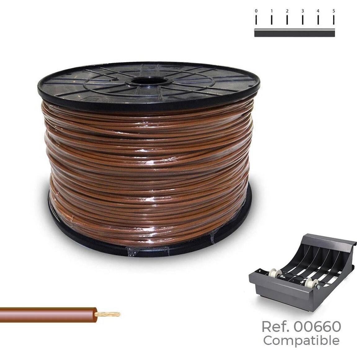 Sediles, Tubo + Canalina per cavi, Elektrische Einzelleitung Braun 400 M H07Z1-K Spule (400 m)