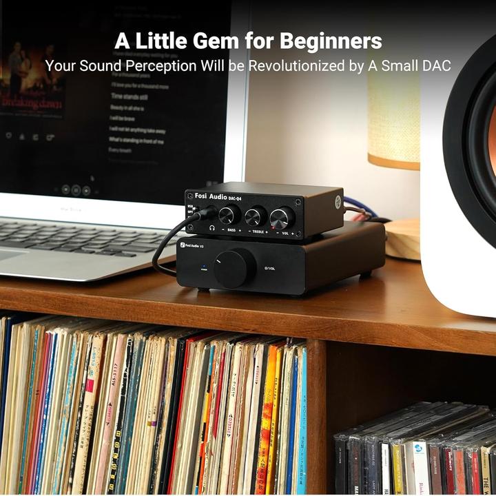 Image du produit Fosi Audio Q4, 24-Bit/192 kHz DAC und Kopfhörerverstärker