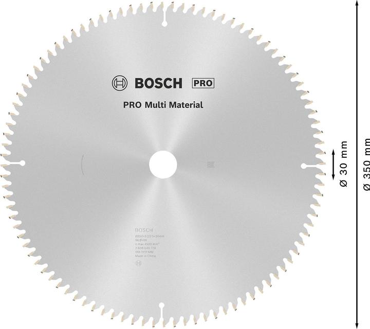 Immagine prodotto Bosch Professional Zubehör Lama circolare PRO Multi Material, 350 x 3,2 x 30 mm