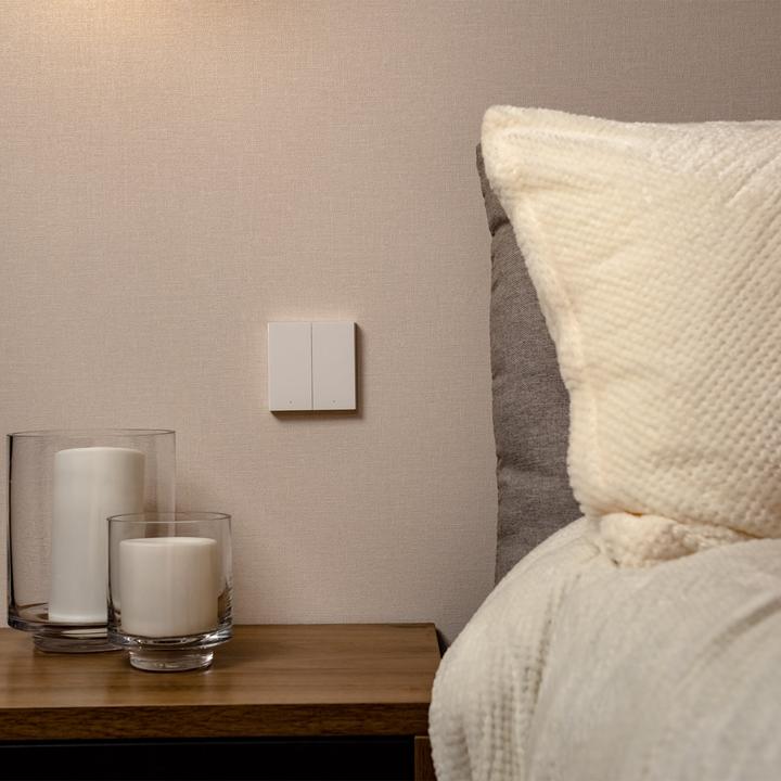 Actual product image Aqara Smart Wall Switch H1 White With Neutral, Single Rocker (Zigbee)
