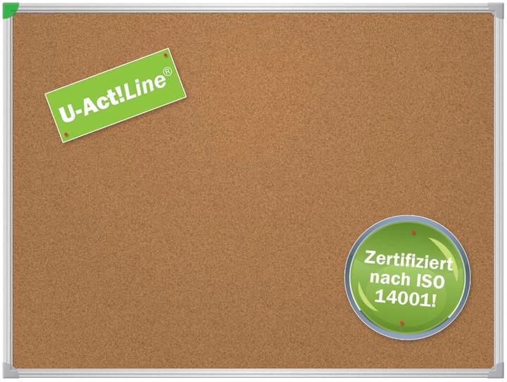 Actual product image Franken Pinboard U-Act!Line 60 cm x 80 cm, Brown (Blackboard, 60 x 80 cm)