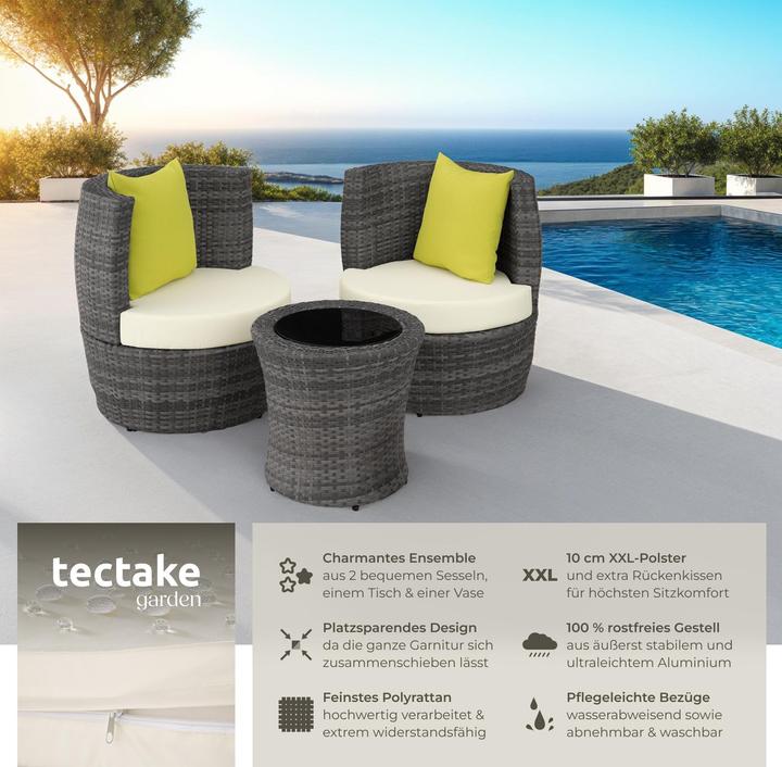 Image du produit tectake Salon de jardin NICE