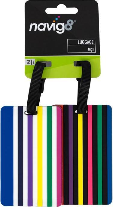 Immagine prodotto Universal Textiles Navig8 Reisegepäckanhänger Farbe Streifen 2pk