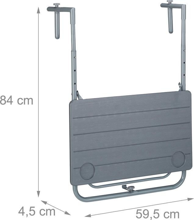 Actual product image Relaxdays Balkonhängetisch