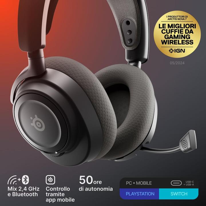 Immagine prodotto SteelSeries Arctis Nova 7 Gen 2 (Senza fili)