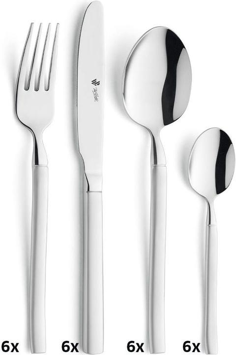 Produktbild Paul Wirths Bestecke BALI Besteckset 24-teilig, satiniert, für 6 Personen (24 Stk., Besteck Set)