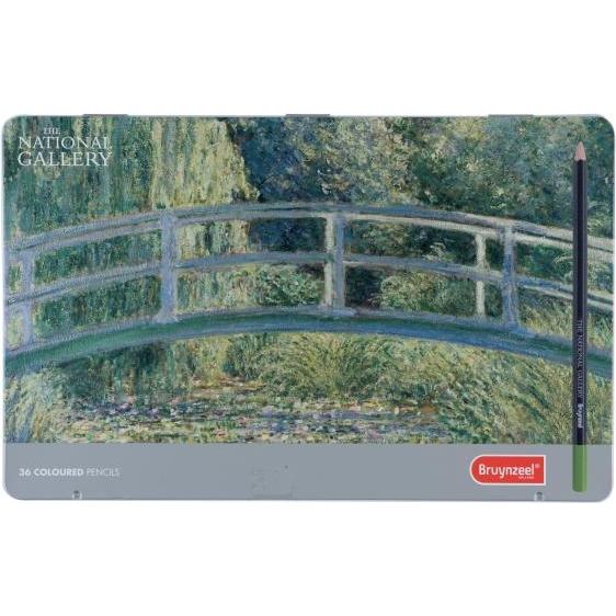 Bruynzeel, Bleistift, Colour pencil tin The National Gallery - The water-lily pond 36 colours