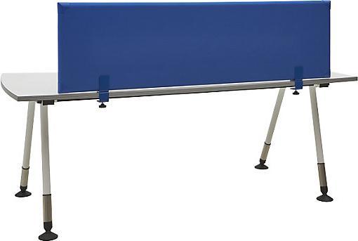 Produktbild eurokraft pro Akustik-Tischaufsatz-Paneel, Höhe 450 mm, Breite 1600 mm, blau
