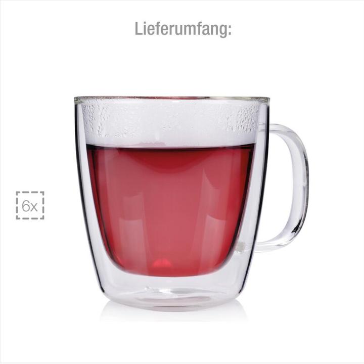 Produktbild Sänger Geschirr Doppelwandige Gläser mit Henkel (0.25 l, 6x)