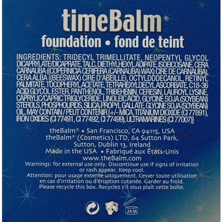 Actual product image The Balm timeBalm Foundation (Dark)
