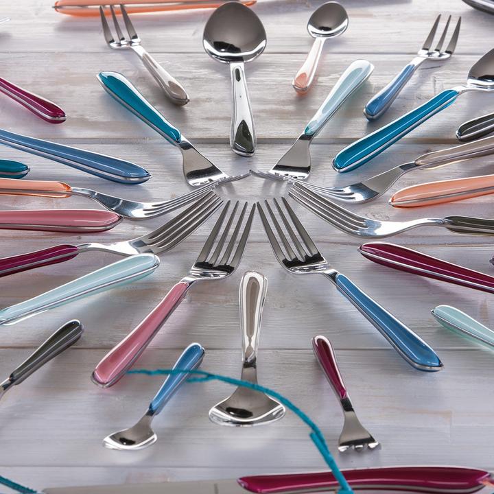 Immagine prodotto Kuppels Set di posate 24 pezzi blu indaco 2214 Prisma (24 Pezzo/i, Set di posate)