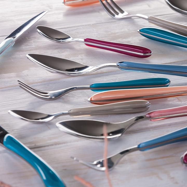 Immagine prodotto Kuppels Set di posate 24 pezzi grigio chiaro 2214 Prisma (24 Pezzo/i, Set di posate)