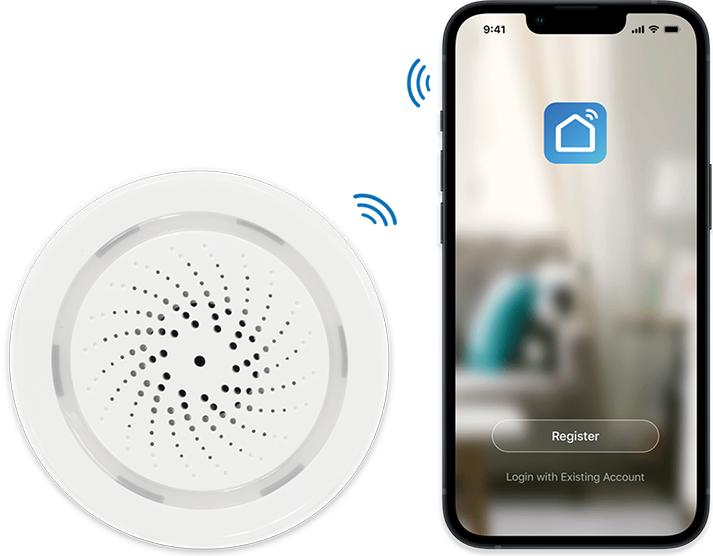 Produktbild LogiLink Smart Home Wi-Fi USB Siren Alarm