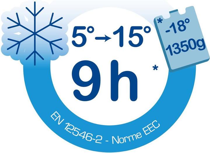 Image du produit EDA Plastiques Kühlbox Promotion 24 l blau/grau blauer Deckel, Box grau (24 l)