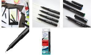 Immagine prodotto STABILO Driver Fine 0,4 Mm Caso di 4 (Blu, Nero, Rosso, Verde, 4x)