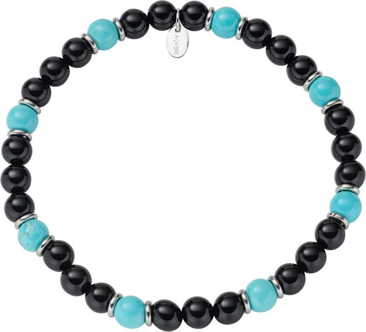 Blue/turquoise, Black, Silver
