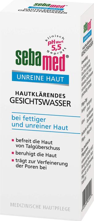 Actual product image Sebamed Impure Skin Skin Clarifying Toner, 200 ml solution (Facial cleansing wipes, 200 ml)