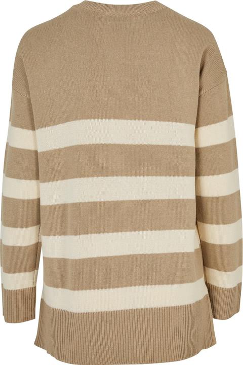 Actual product image Urban Classics Ladies Striped Knit Crew Sweater (S)