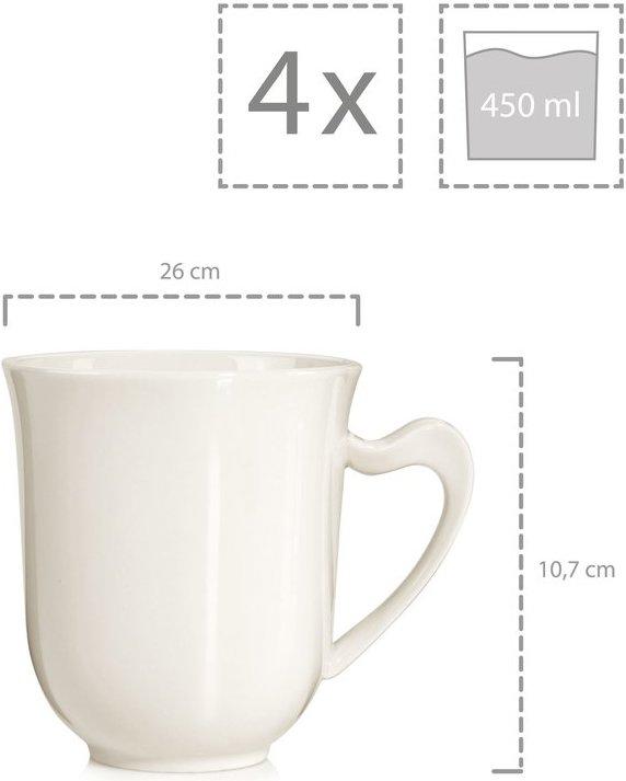 Produktbild Sänger Geschirr Kaffeebecher Set Paris (450 ml, 6x)