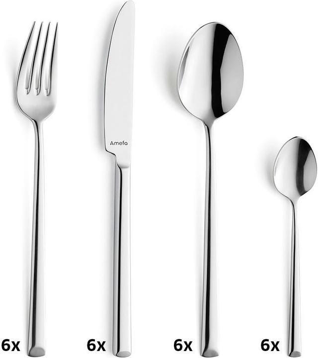 Actual product image Amefa Cutlery set 24 pieces 1170 Metropole (24 Piece, Cutlery set)