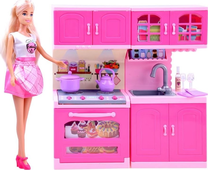 Actual product image Anlily Doll and kitchen with sound and light effects