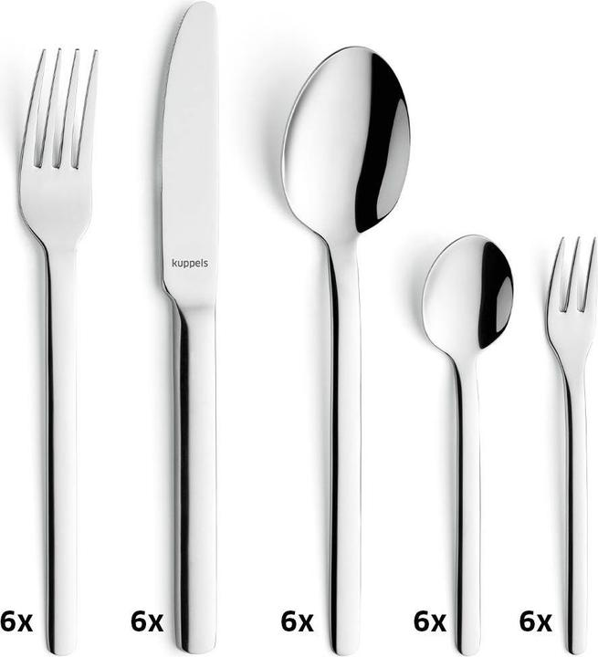 Actual product image Kuppels Cutlery set 30 pieces B1946 Mio (30 pcs., Cutlery set)