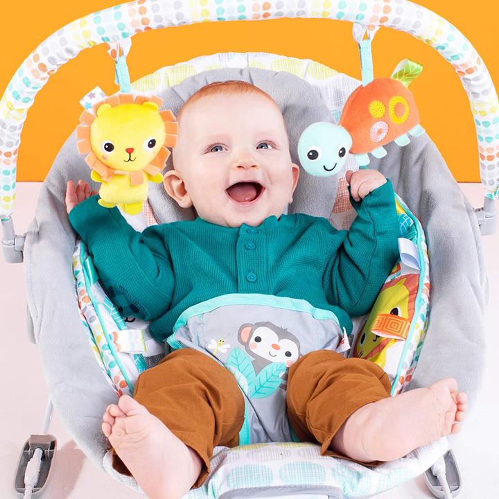 Immagine prodotto Bright Starts Sdraietta vibrante per bambini, Whimsical Wild
