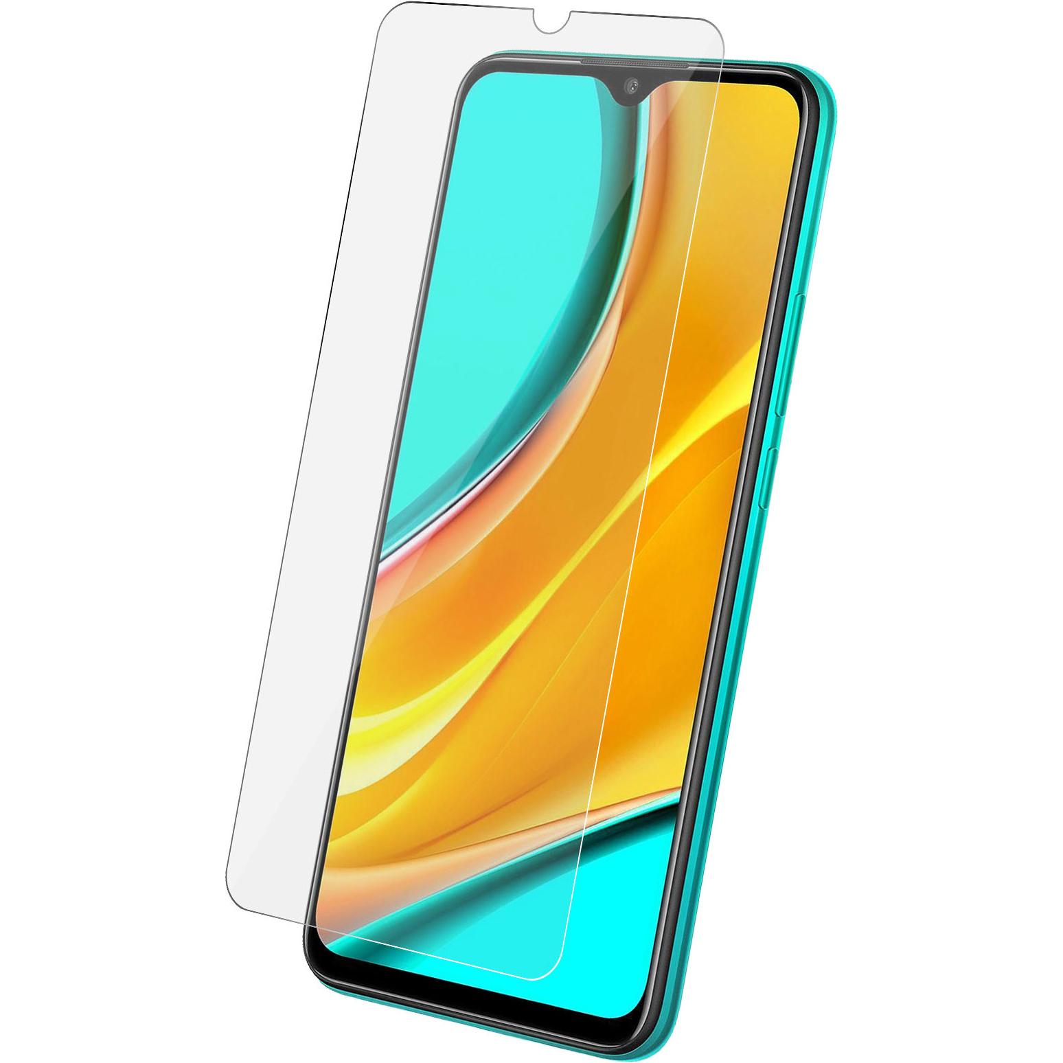 Avizar Kristallklare Folie, Glas-Displayschutz (1 Stück, Xiaomi Redmi 9), Smartphone Schutzfolie, Transparent