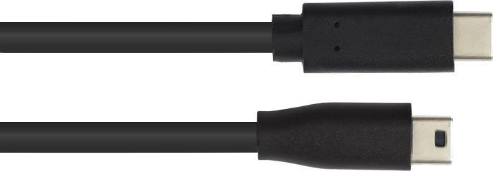 Actual product image Good Connections Connection cable USB 2.0, USB-Câ"¢ plug to Mini B 5-pin plug, black, 0.3m (0.30 m, USB 2.0)