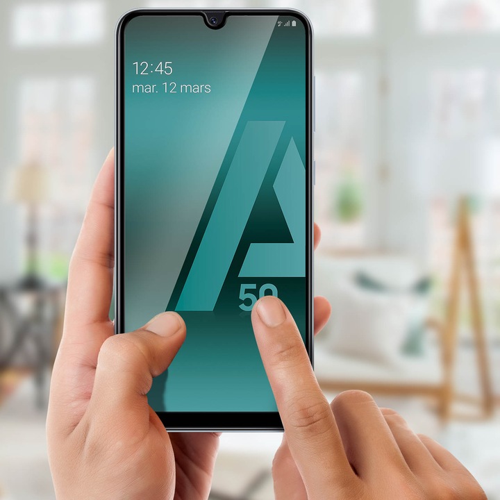 Actual product image Avizar Edge to Edge screen protector, display foil (1 Piece, Samsung Galaxy A30s)