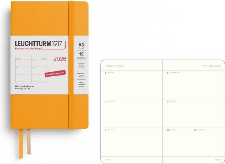 Image du produit Leuchtturm1917 Leuchtturm 1w/2s.Pocket Hc Rising Sun (A6, 1 semaine / 2 pages)