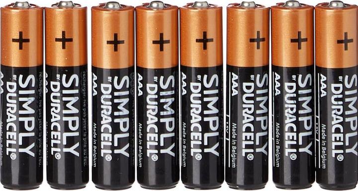 Produktbild Duracell Alkaline Batterie "simply" Micro AAA, 8er Blister (8 Stk., AAA)