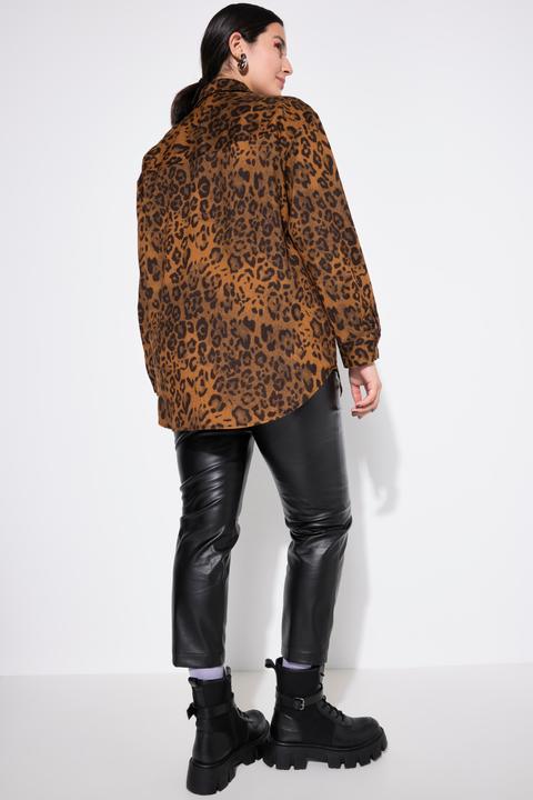 Immagine prodotto Studio Untold Camicia in velluto a coste dal taglio oversize con stampa leopardata (50, 52)