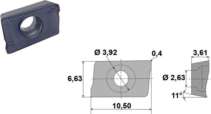 Produktbild Paulimot Messerkopf-Schaftfräser-Set + 20 x Ersatz-Schneidplatte