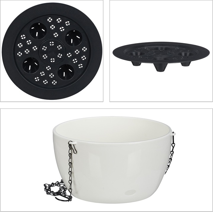 Actual product image Relaxdays 2x hanging basket (28.50 cm)