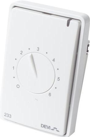 Actual product image Danfoss DEVIreg 233 Front white, with knob - 1 pc.