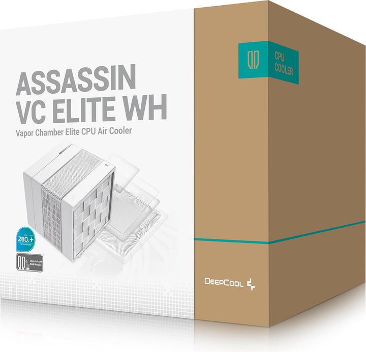 Actual product image Deepcool "K Cooler ASSASSIN VC ELITE White" (164 mm)