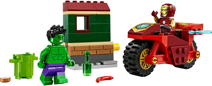 Immagine prodotto LEGO Iron Man con la moto e Hulk (76287, LEGO Marvel)