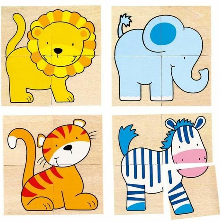 Actual product image Goki Karemo puzzle animals (20 pieces)