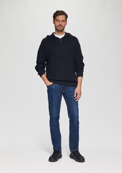 Produktbild s.Oliver Strickpullover Gestrickter Relaxed-Fit-Hoodie im Fabricmix (S)