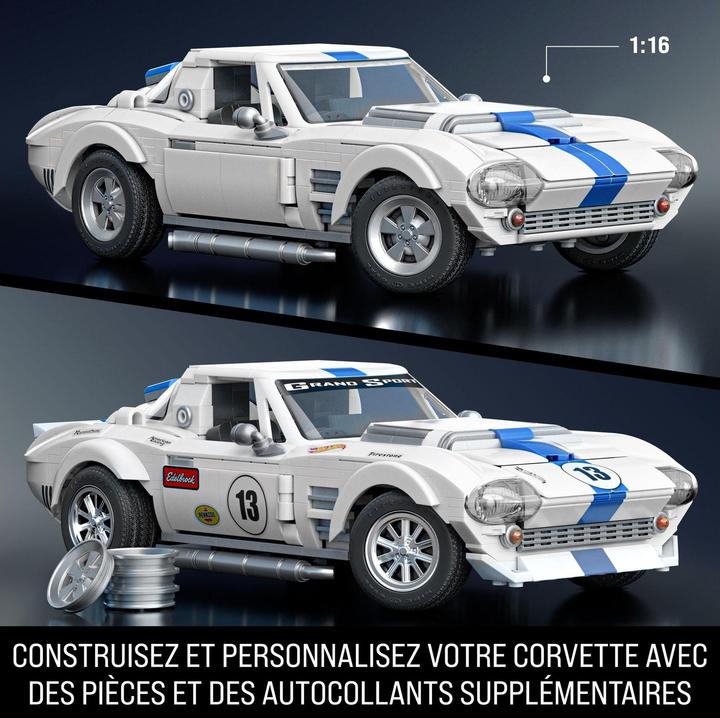 Actual product image Mattel Brick Shop Elite Series Corvette Grand Sport