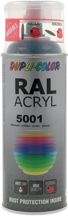 Image du produit Dupli-Color Peinture acrylique brillant RAL 5001 bleu vert (Vert bleu bleu, 0.40 l)